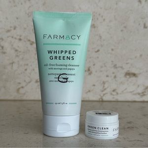 Farmacy Whipped Greens Cleanser & OG Mini Green Clean Cleansing Balm Set